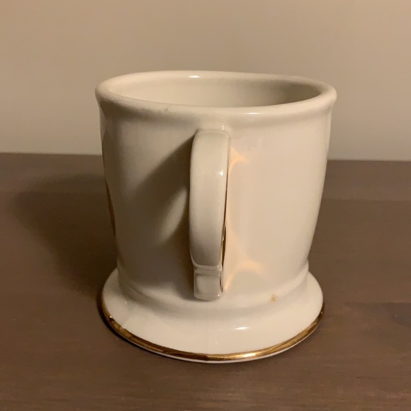 Anthropologie Cream and Gold Ceramic Monogram Initial Letter S Mug - Picture 3 of 7